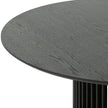 CDT10675-CU 1.4m Round Dining Table - Black Stain