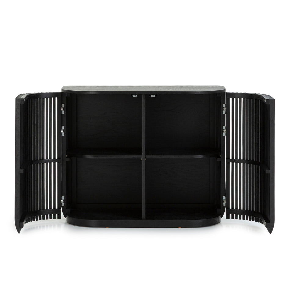 CDT10681-CU 95cm Sideboard Unit - Black Stain
