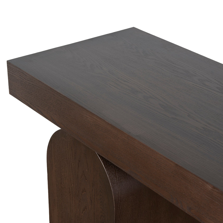 CDT10891-NI 1.9m New Elm Console Table - Walnut