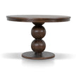 CDT10892-NI 1.2m Round Elm Dining Table - Walnut