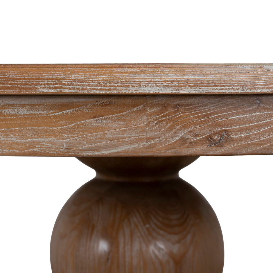CDT10893-NI 1.2m Round Elm Dining Table - Natural