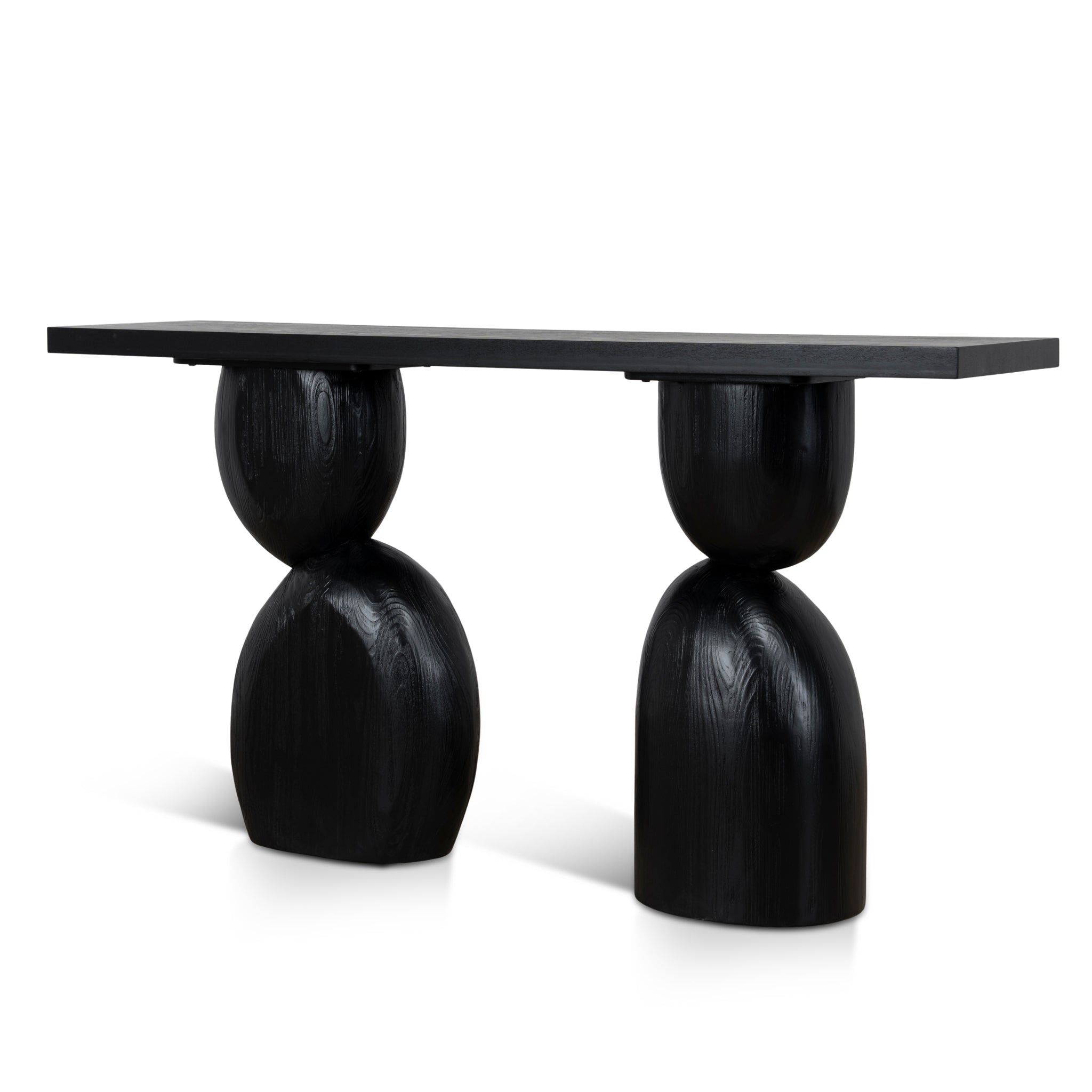 CDT10897-NI 1.6m Elm Console Table - Full Black