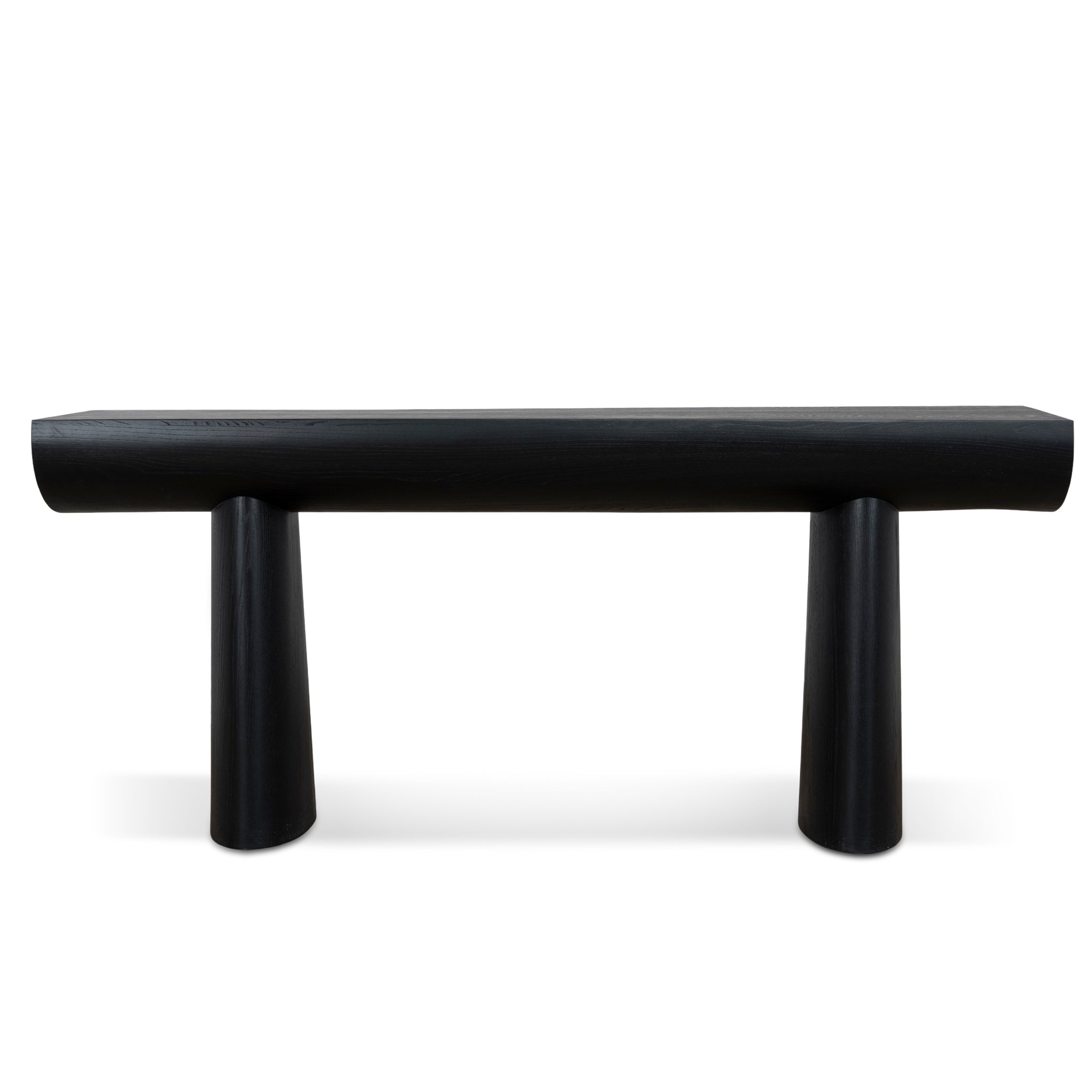 CDT10901-NI 1.8m Elm Console Table - Full Black