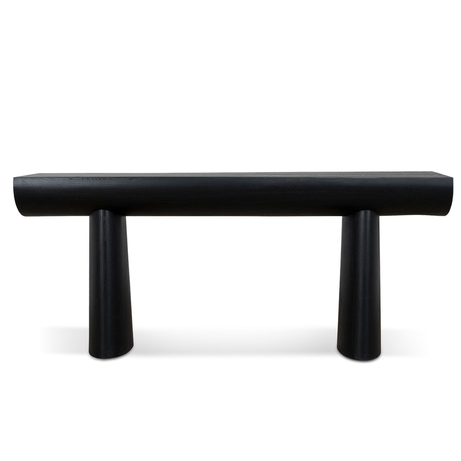 CDT10901-NI 1.8m Elm Console Table - Full Black