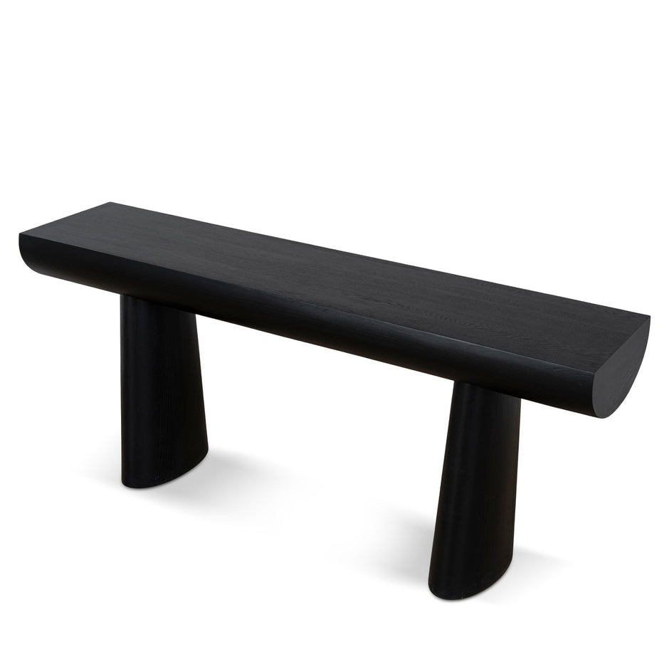 CDT10901-NI 1.8m Elm Console Table - Full Black