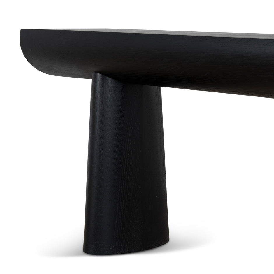 CDT10901-NI 1.8m Elm Console Table - Full Black