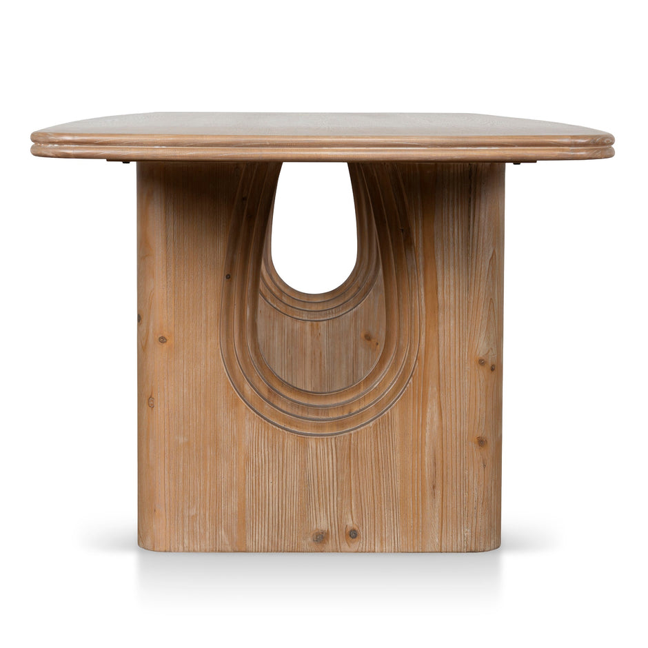 CDT10903-NI 2.4m Elm Dining Table - Natural