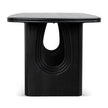 CDT10907-NI 1.8m Elm Dining Table - Full Black