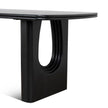 CDT10907-NI 1.8m Elm Dining Table - Full Black