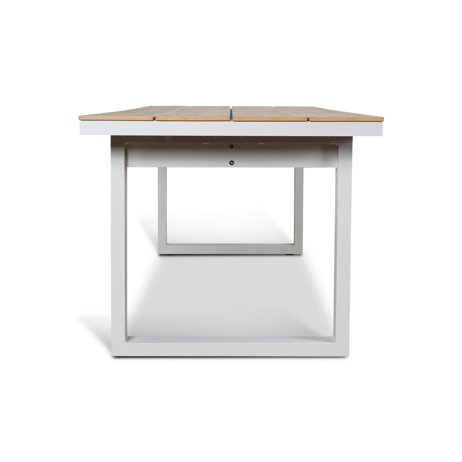 CDT12052-ID 2.3m Sand White Outdoor Dining Table - Natural