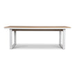 CDT12052-ID 2.3m Sand White Outdoor Dining Table - Natural