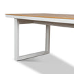 CDT12052-ID 2.3m Sand White Outdoor Dining Table - Natural