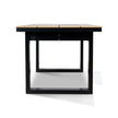 CDT12053-ID 1.6m Black Outdoor Dining Table - Natural