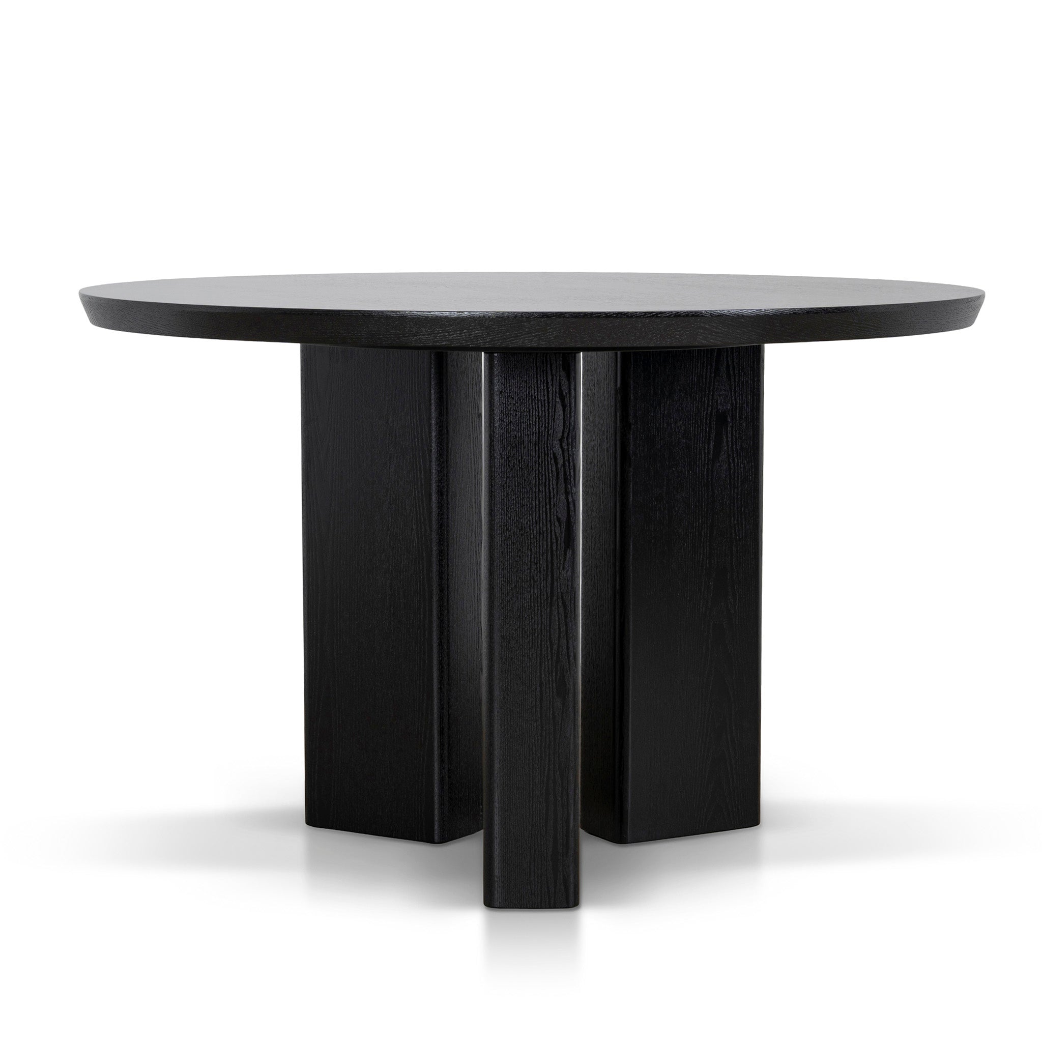 CDT12123-CI 1.2m Round Dining Table - Full Black