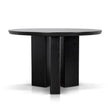 CDT12123-CI 1.2m Round Dining Table - Full Black