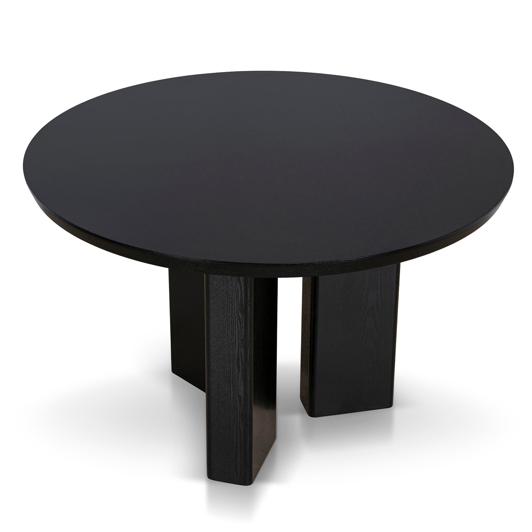 CDT12123-CI 1.2m Round Dining Table - Full Black