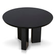 CDT12123-CI 1.2m Round Dining Table - Full Black