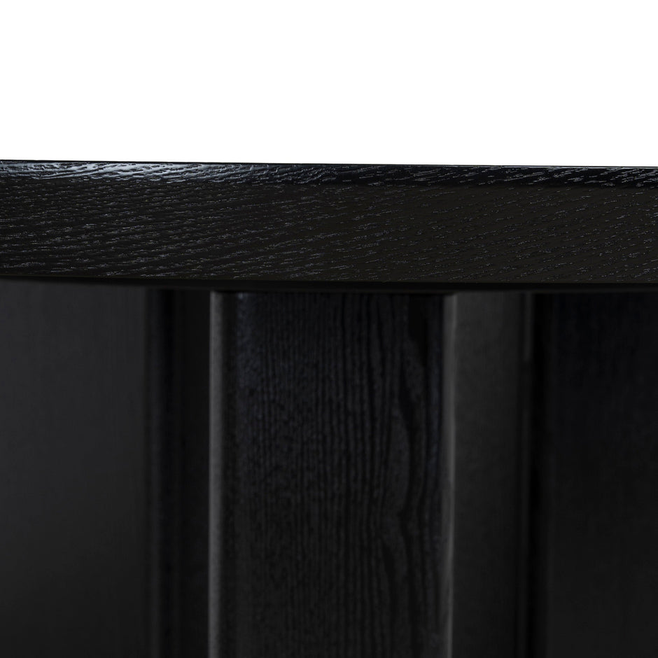 CDT12123-CI 1.2m Round Dining Table - Full Black