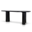 CDT12128-CI 2.1m Oval Dining Table - Full Black