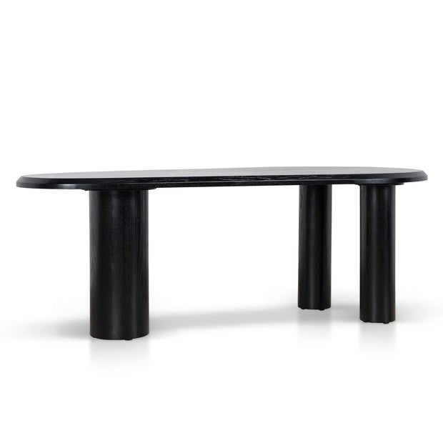 CDT12128-CI 2.1m Oval Dining Table - Full Black