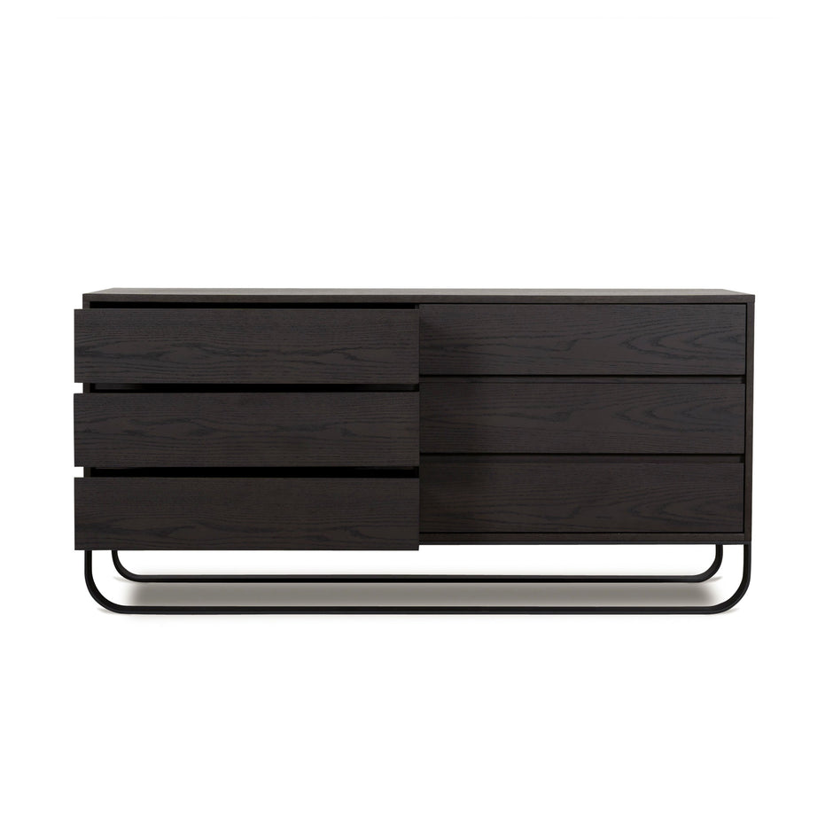 CDT12136-BB 1.6m Dresser Unit - Dark Walnut