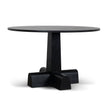 CDT12150-NI 1.2m Round Dining Table - Full Black