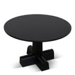 CDT12150-NI 1.2m Round Dining Table - Full Black