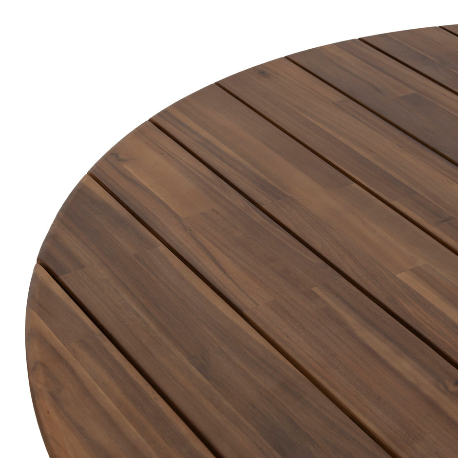 CDT12173-EM 1.4m Round Outdoor Dining Table - Natural