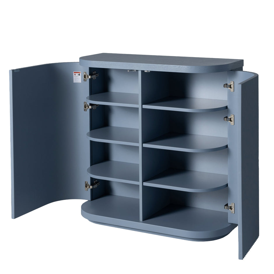 CDT12270-DW 100cm Wooden Storage Cabinet - Light Blue