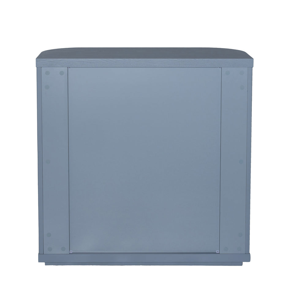 CDT12270-DW 100cm Wooden Storage Cabinet - Light Blue