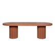 CDT12289-CO 2.4m Concrete Dining Table - Terracotta