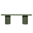 CDT12293-CO 2.4m Concrete Dining Table - Green