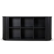 CDT12545-KD 1.7m Wooden Buffets Unit - Full Black