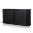 CDT12545-KD 1.7m Wooden Buffets Unit - Full Black