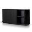 CDT12545-KD 1.7m Wooden Buffets Unit - Full Black