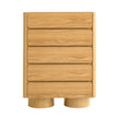 CDT12555-IG Stone Top Tallboy Drawer - Natural