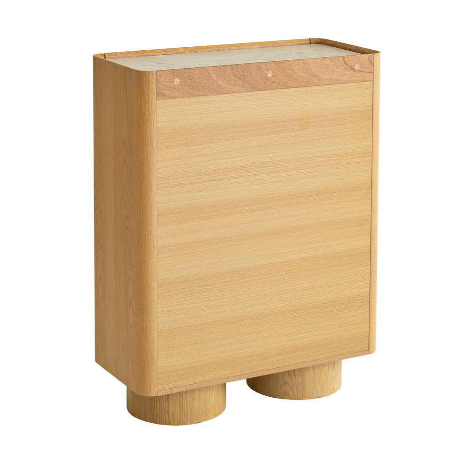 CDT12555-IG Stone Top Tallboy Drawer - Natural