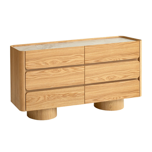 CDT12556-IG Stone Top Dresser Unit - Natural
