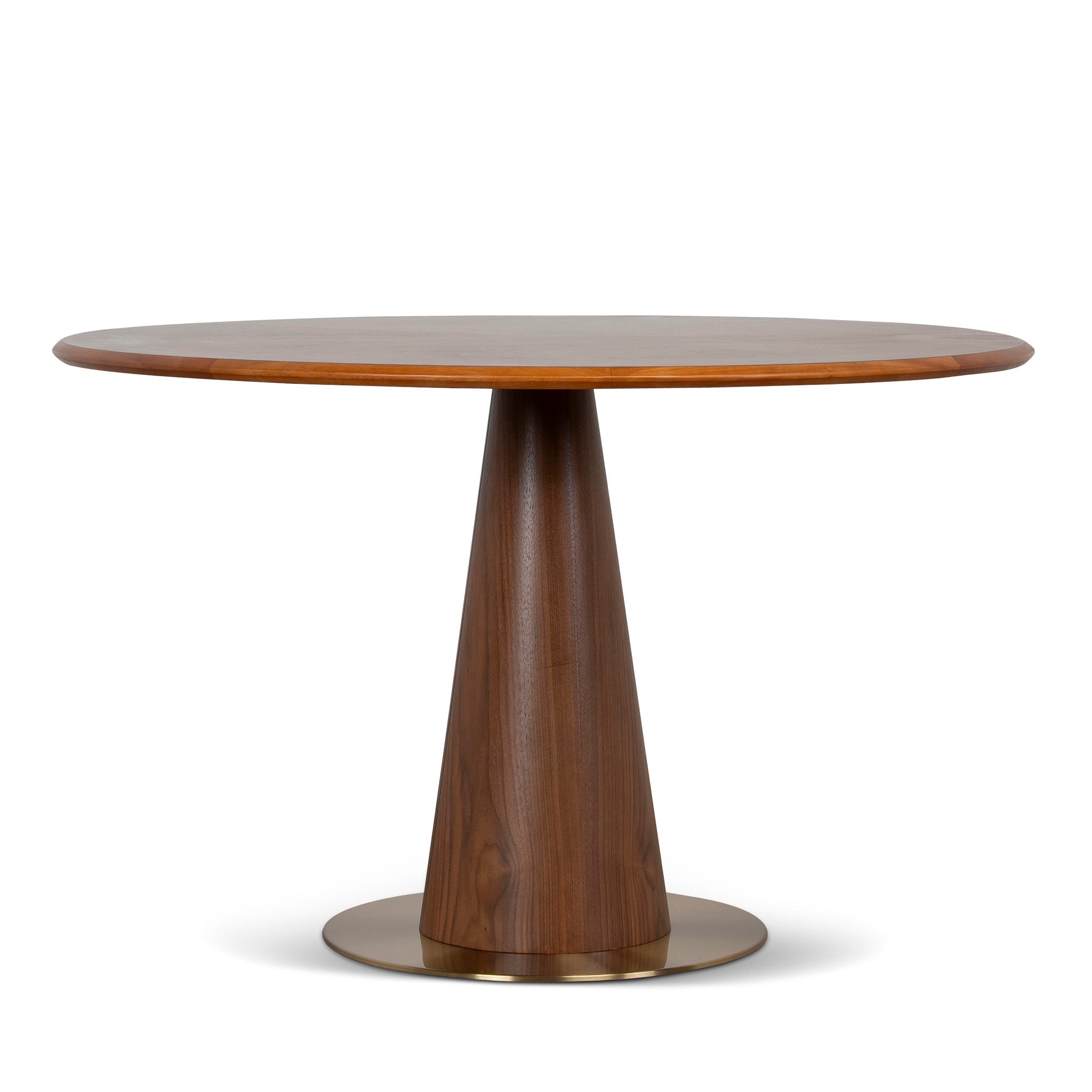 CDT12649-DR 1.2m Round Dining Table - Walnut