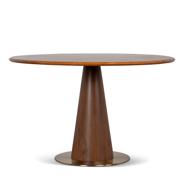 CDT12649-DR 1.2m Round Dining Table - Walnut