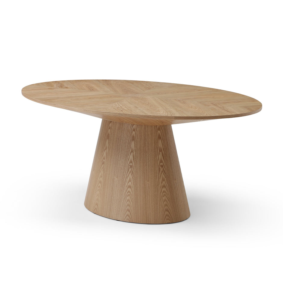CDT12714-RX 1.83m Oval Dining Table - Ash Natural
