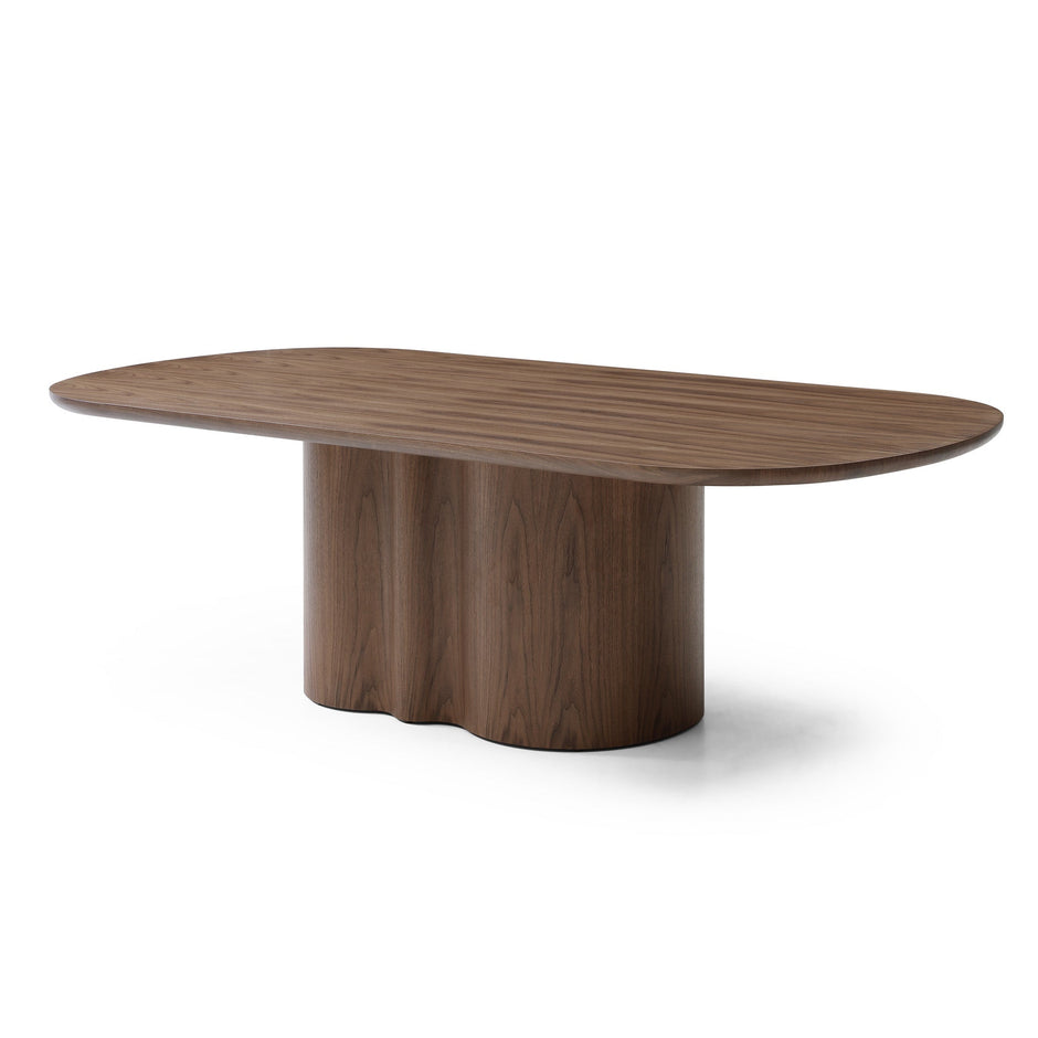 CDT12723-RX 2.39m Oval Dining Table - Walnut