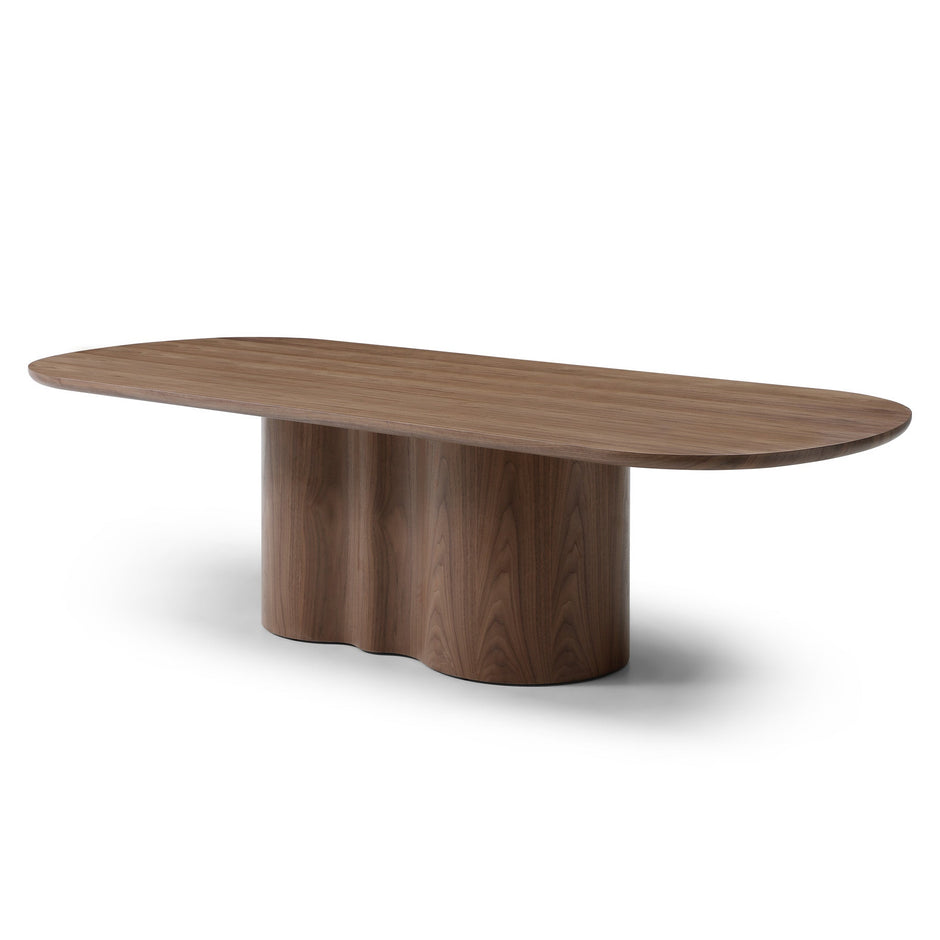CDT12725-RX 2.69m Oval Dining Table - Walnut