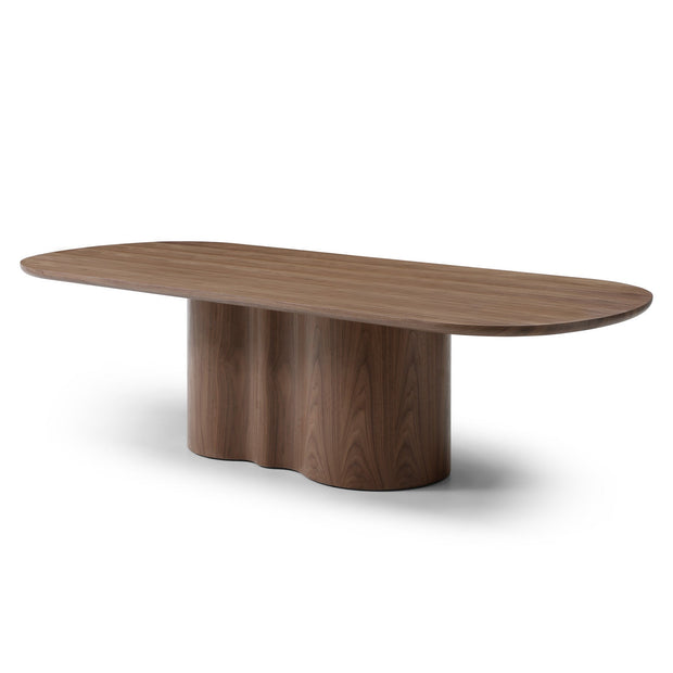 CDT12725-RX 2.69m Oval Dining Table - Walnut