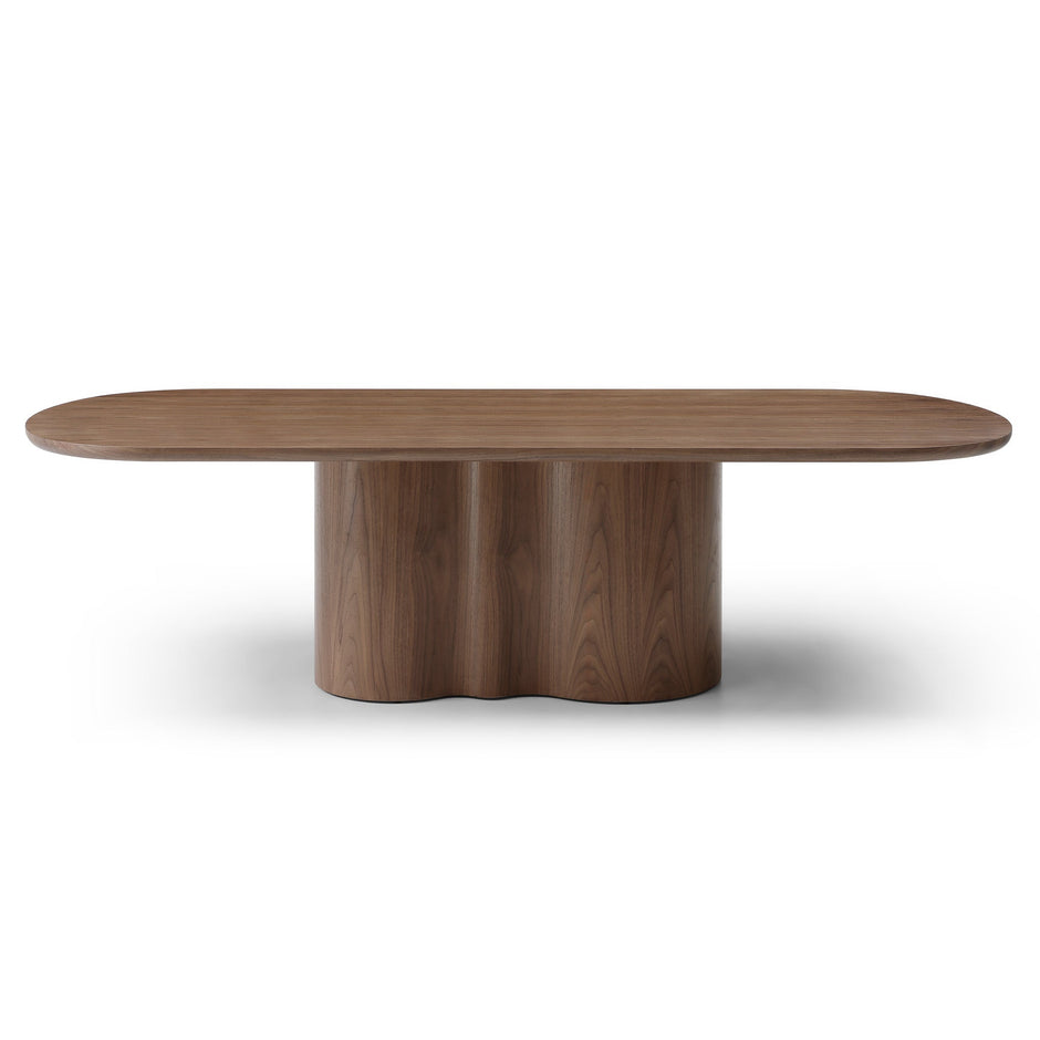 CDT12725-RX 2.69m Oval Dining Table - Walnut
