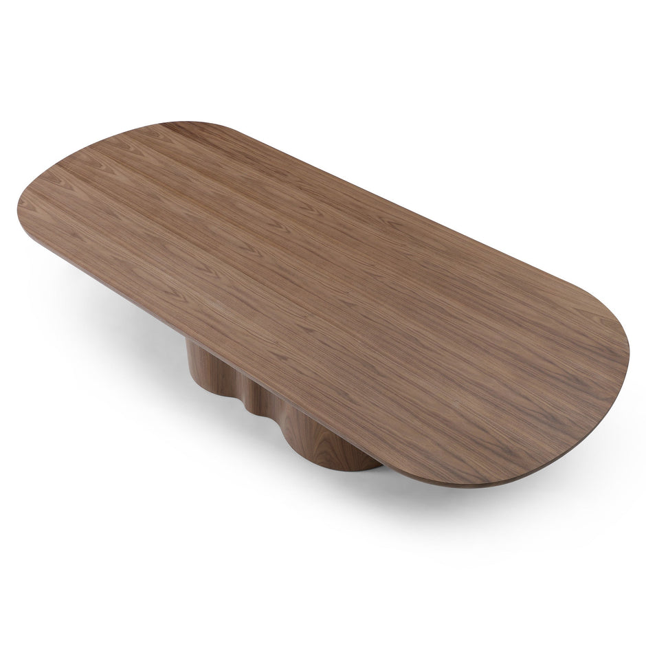 CDT12725-RX 2.69m Oval Dining Table - Walnut