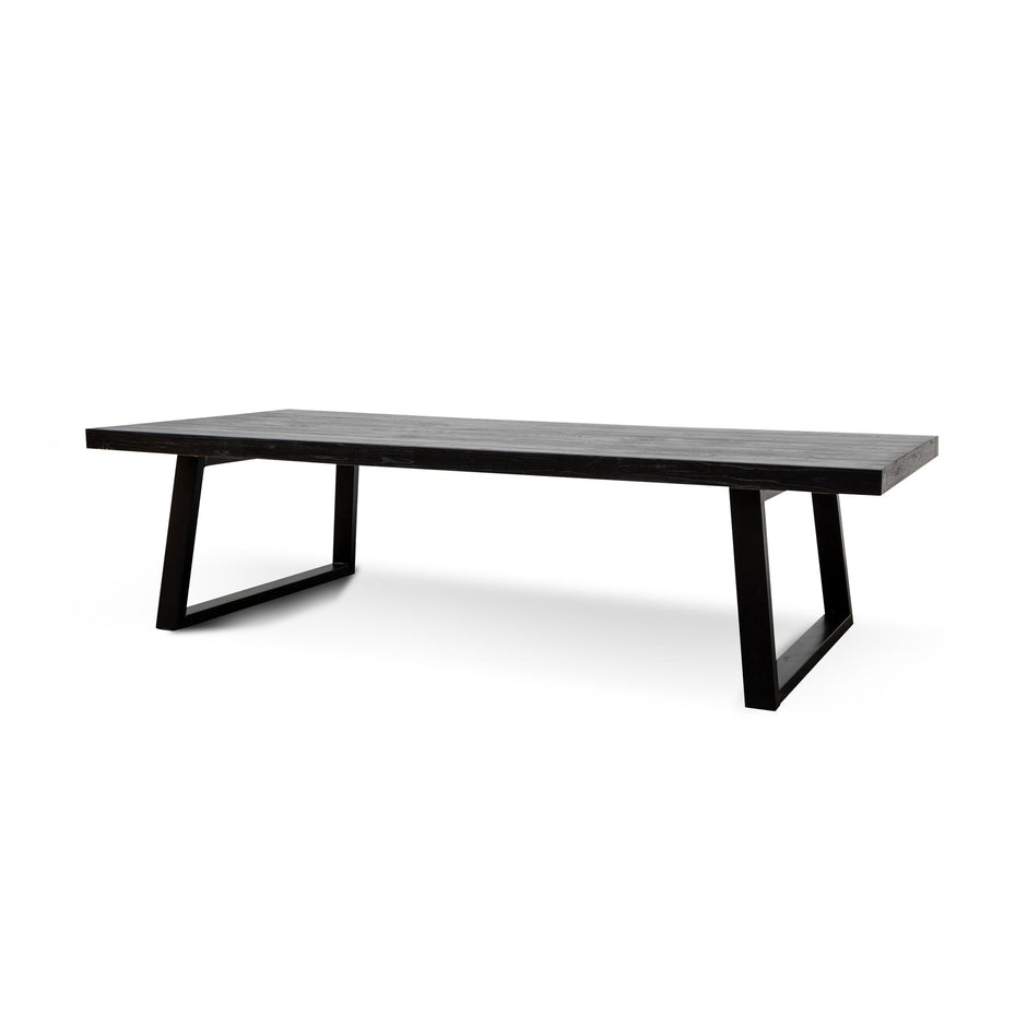 CDT2746 3m Reclaimed Dining Table - Full Black