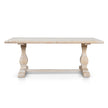 CDT511 198cm Dining Table - Rustic White Washed