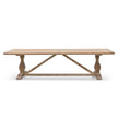 CDT514 3m Reclaimed Elm Dining Table - Rustic Natural