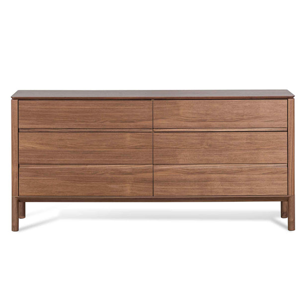 CDT6454-CN 6 Drawers Wooden Chest - Walnut